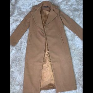 Long Trench Coat Camel